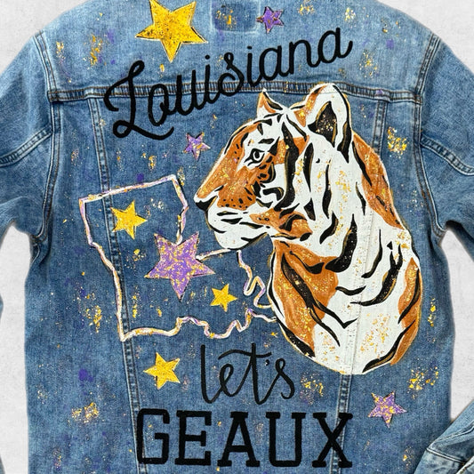 Geaux Bold Denim Jacket