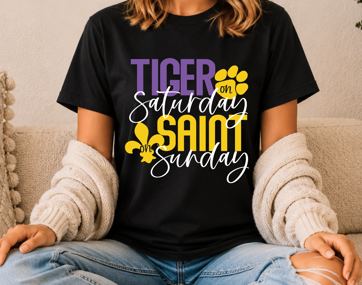 Tiger on Saturday, Saint on Sunday