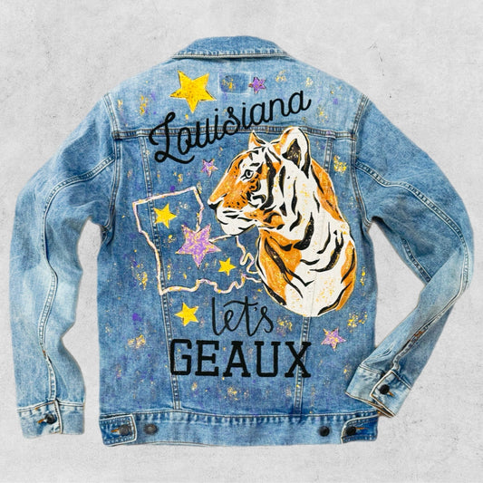 Geaux Bold Denim Jacket