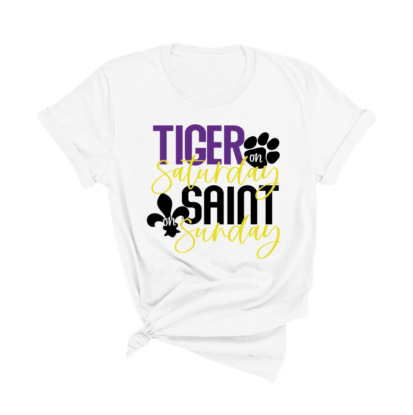 Tiger on Saturday, Saint on Sunday