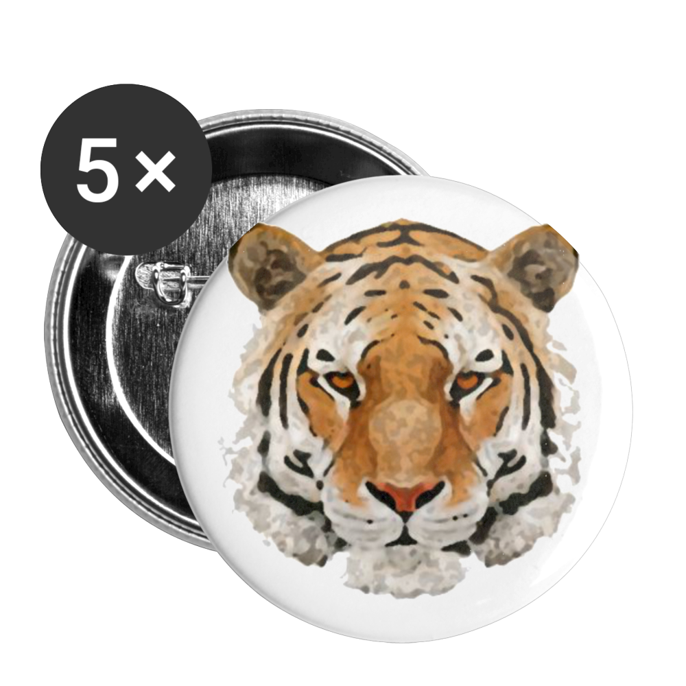 Tiger Buttons - white